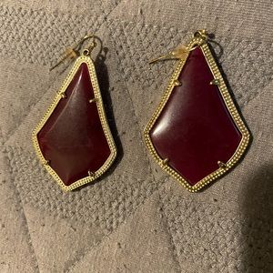 Maroon Kendra Scott Earrings